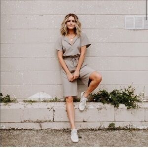 Target Prologue Grey Shorts Romper S